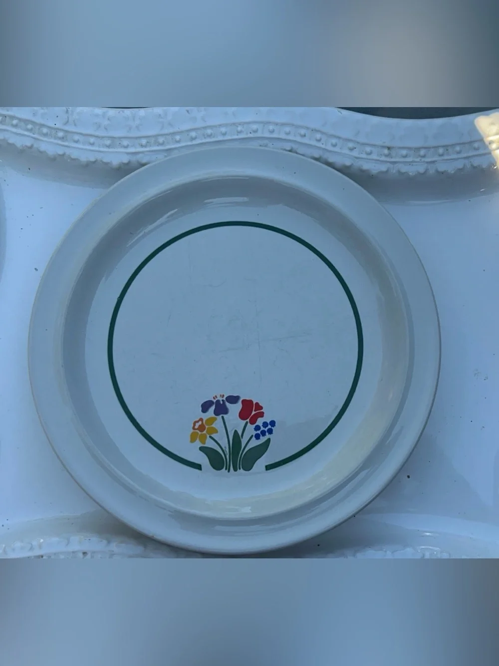 Vintage Anchor Hocking Greenhouse Salad Plates Set of 3